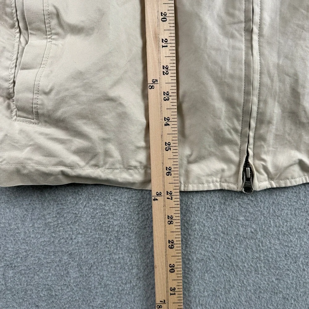 Vintage Banana Republic‎ Jacket Mens XL Beige Harrington Full Zip Cotton Casual
